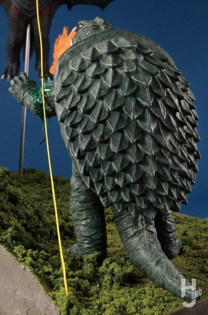 山田卓司製作「双子山の決戦」ガメラ背中