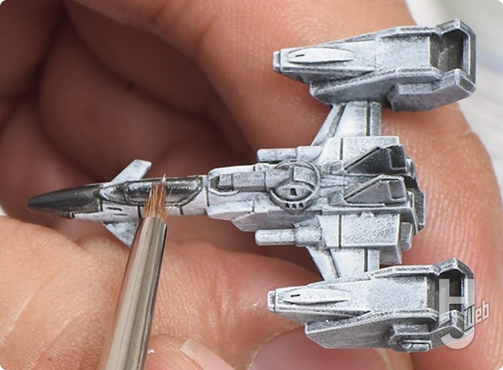 ぷらシバ製作ガンダムアッセンブル「スカイグラスパー」製作途中0