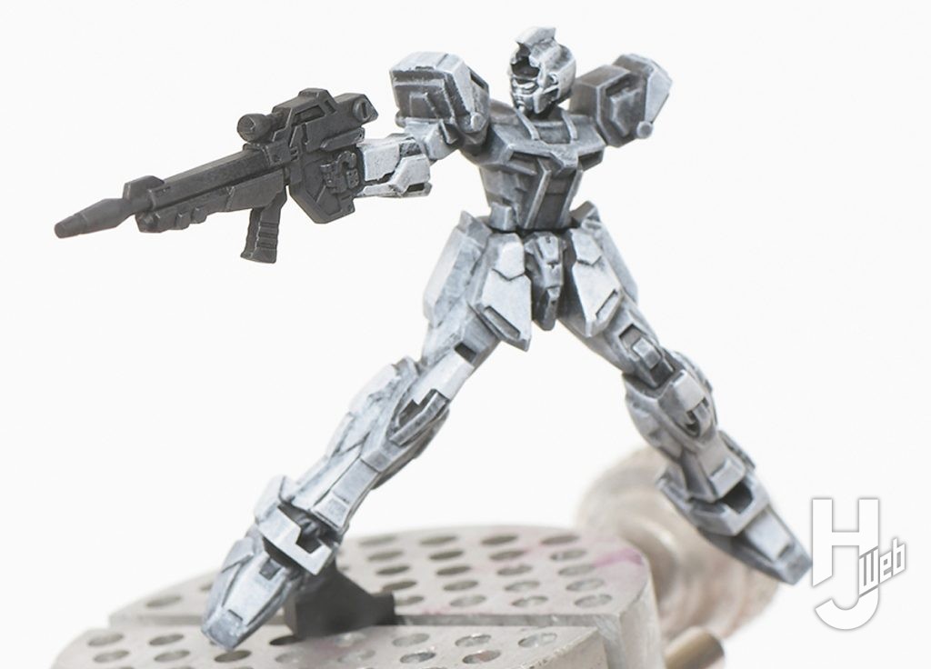 ぷらシバ製作ガンダムアッセンブル「ランチャーストライクガンダム」製作途中白塗装完了！