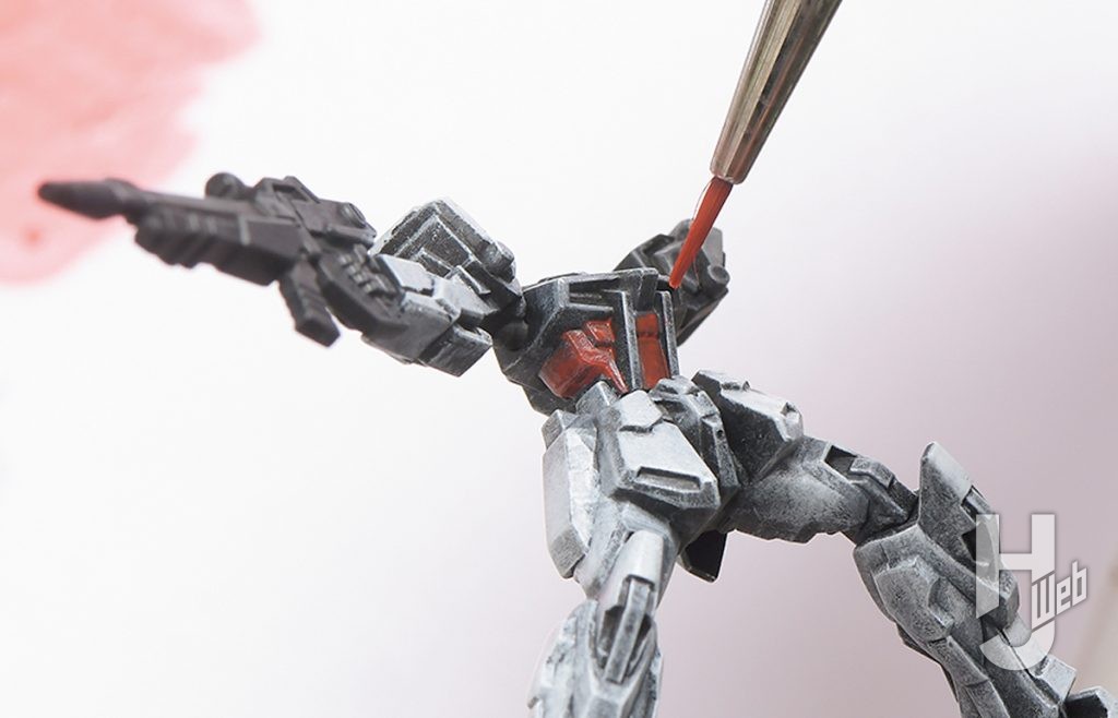 ぷらシバ製作ガンダムアッセンブル「ランチャーストライクガンダム」製作途中ボディ