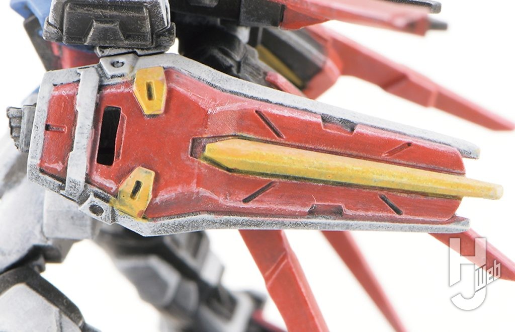 ぷらシバ製作ガンダムアッセンブル「ランチャーストライクガンダム」製作途中盾