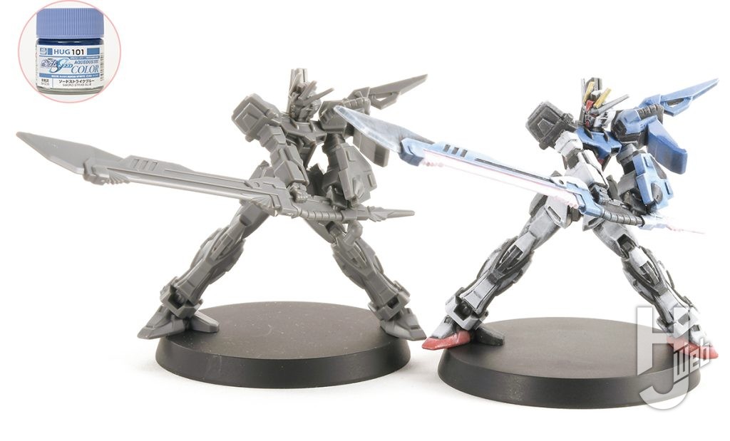 ぷらシバ製作ガンダムアッセンブル「ソードストライクガンダム」素組み比較