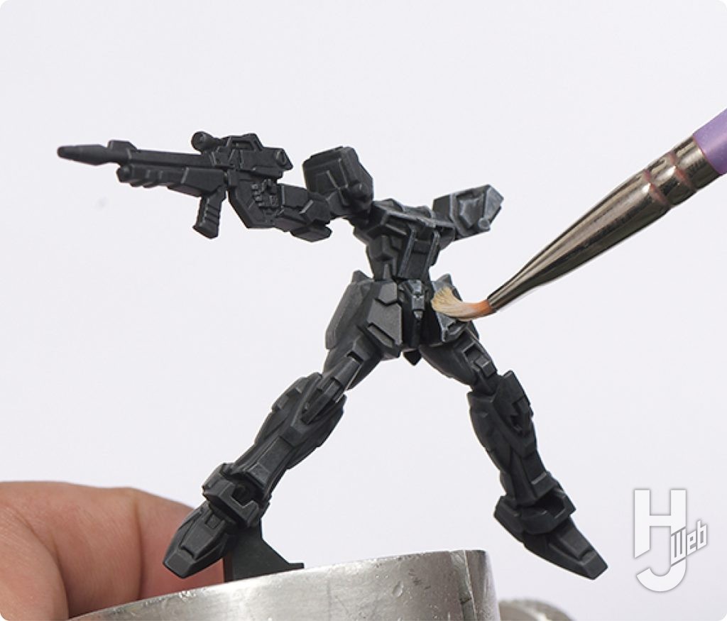 ぷらシバ製作ガンダムアッセンブル「ランチャーストライクガンダム」製作途中1