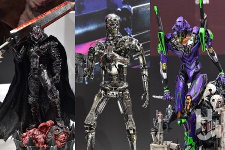 『ターミネーター2』T-800のプラキット試作モデルが展示! 『ベルセルク』ガッツの作例やハイクオリティスタチューなど見応えバツグン!【プライム1スタジオ/第63回全日本模型ホビーショー】