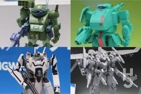 「ファッティー[ST版]」や「ストライクドッグ[PS版]」、「VF-0S/A フェニックス バトロイド［コンバーチブル］」などが登場！11月発売の1/24「スコープドッグ ターボカスタム」や橘猫工業「レーバテイン」も展示【ウェーブ／第63回全日本模型ホビーショー】