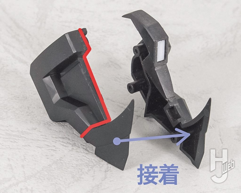 ブラックオックスのプラモデルの製作の画像その4