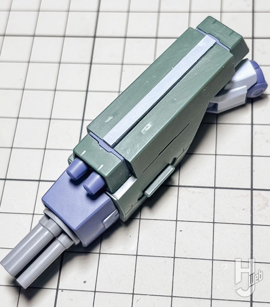 不破優製作「F80ガンレイド」4連装ビーム・キャノン装着のための加工2