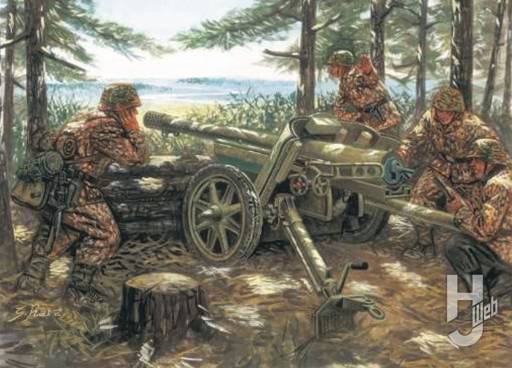 WWII ドイツ軍Sd.Kfz.185ベルゲティーガー 戦車回収車
