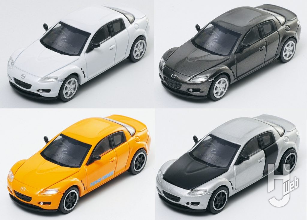 Mazda RX-8（RHD）ホワイト、グレー、イエロー、シルバー
