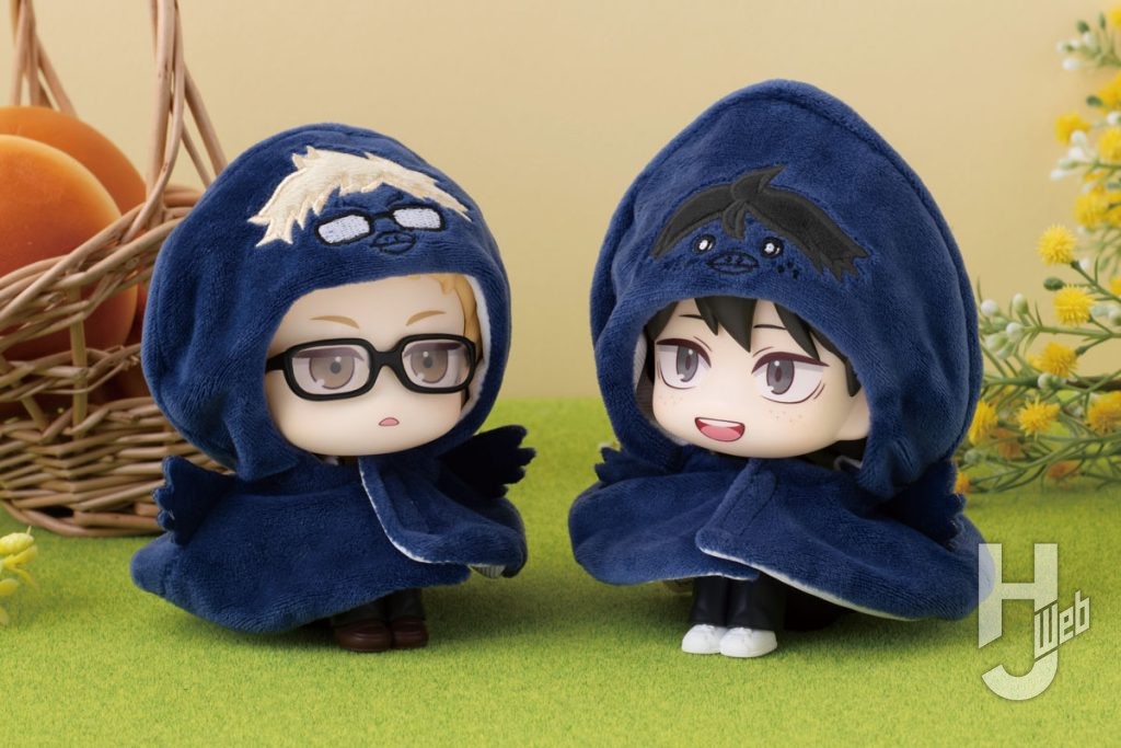 るかっぷポンチョを着用させた月島蛍と山口忠の画像