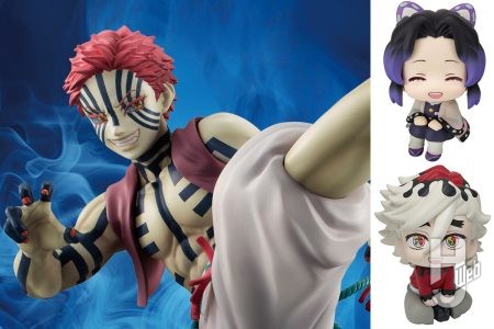 上弦の参「猗窩座」のフィギュアが約3年ぶりに再販決定！／「胡蝶しのぶ にっこりver.」＆「童磨」がるかっぷに登場【鬼滅の刃 新商品情報】