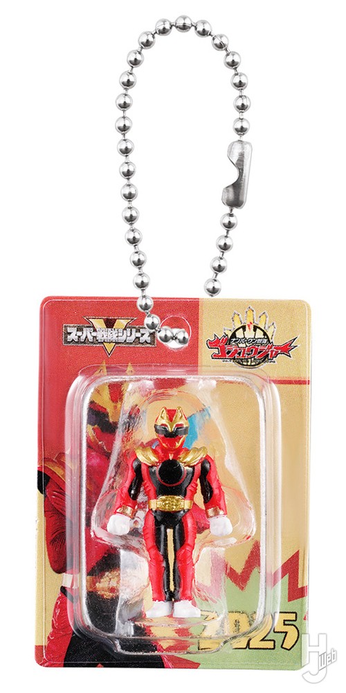 ゴジュウウルフのレトロソフビ風ブリスターチャームコレクションの画像