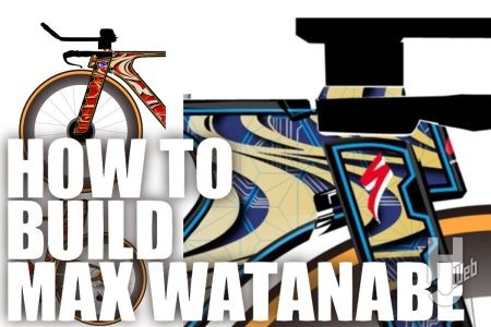 【ハゥトゥビルドMAX渡辺】愛車ペイント会議-ロゴ入れ-「トライアスロン専用バイクS Works SHIVをフルペイントする」その②