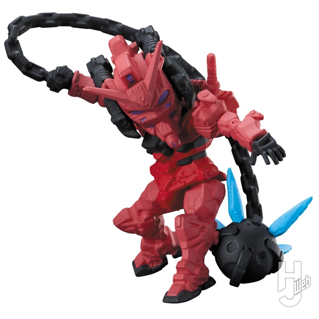 赤いガンダムのカプセルトイの画像