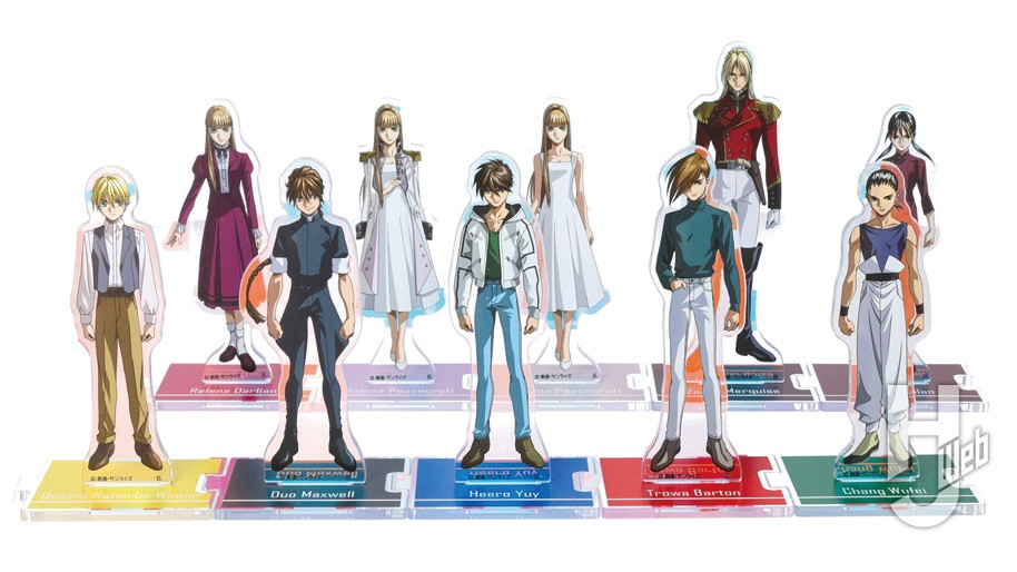 新機動戦記ガンダムWのキャラクターのアクリルスタンドの画像