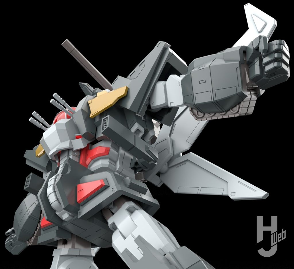 ACKS No.DN-01 超獣機神ダンクーガ+断空剣オプションパーツセットポージング画像