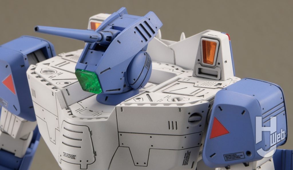 VF-1A バルキリー（マクシミリアン・ジーナス機）の作例の頭部のアップ画像