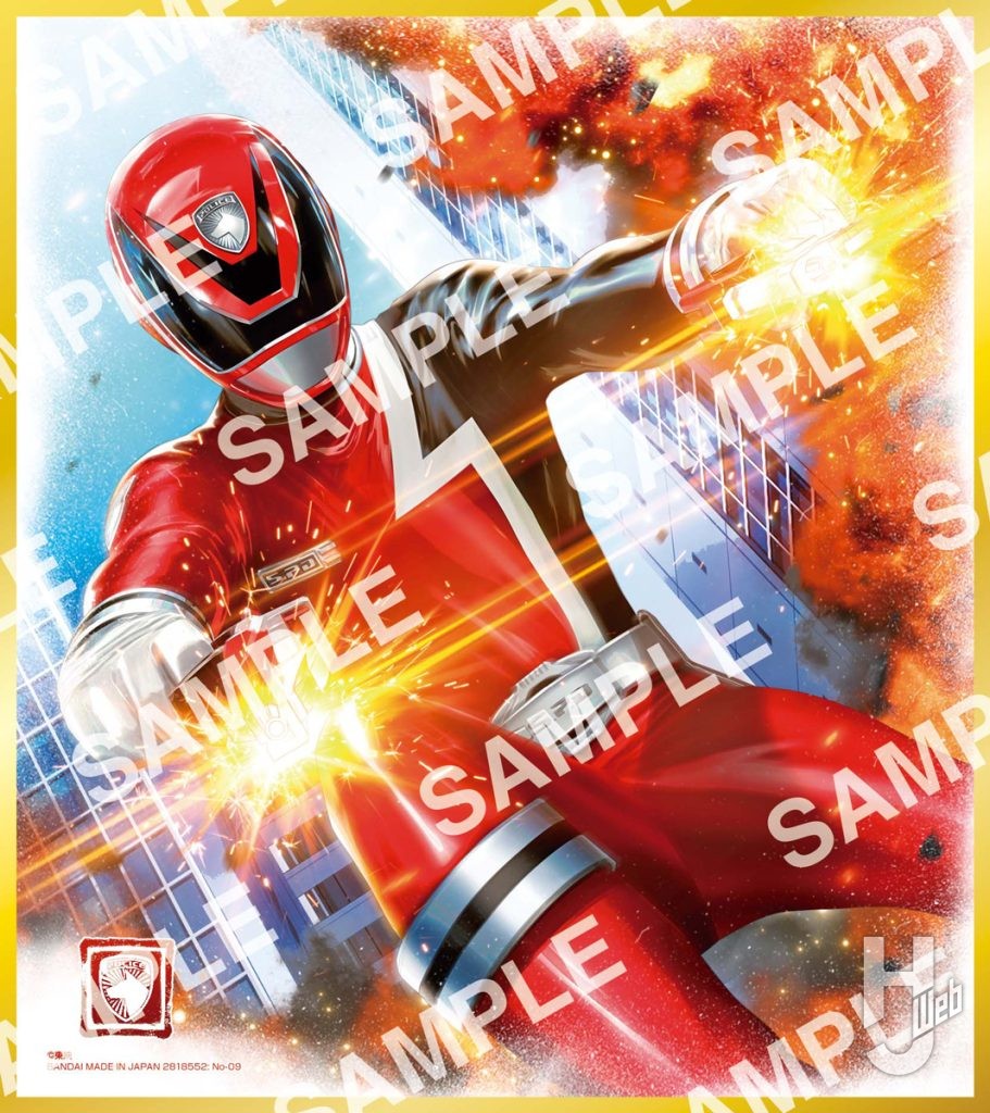 デカレッド(特捜戦隊デカレンジャー)の色紙ARTのサンプル画像