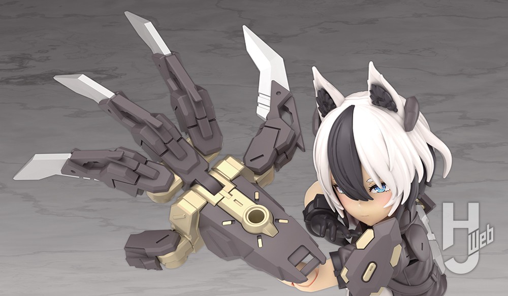 メガミデバイス ユグドラシス ガルム・リッパーのカギ爪装備状態の画像