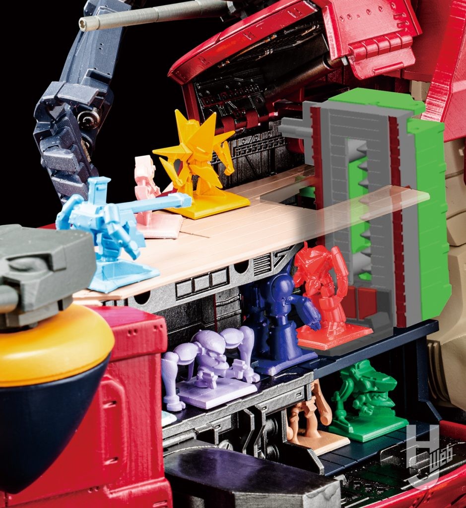 POSE+メタルシリーズ ダイグレンの格納庫部の画像