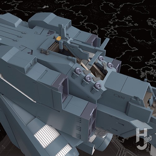 自由惑星同盟軍 戦艦 ヒューベリオン
アップ 上