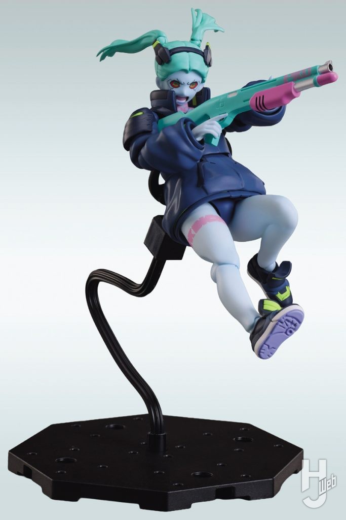 別売りの台座を使用したBUZZmod.サイバーパンク: エッジランナーズ レベッカのポージング画像