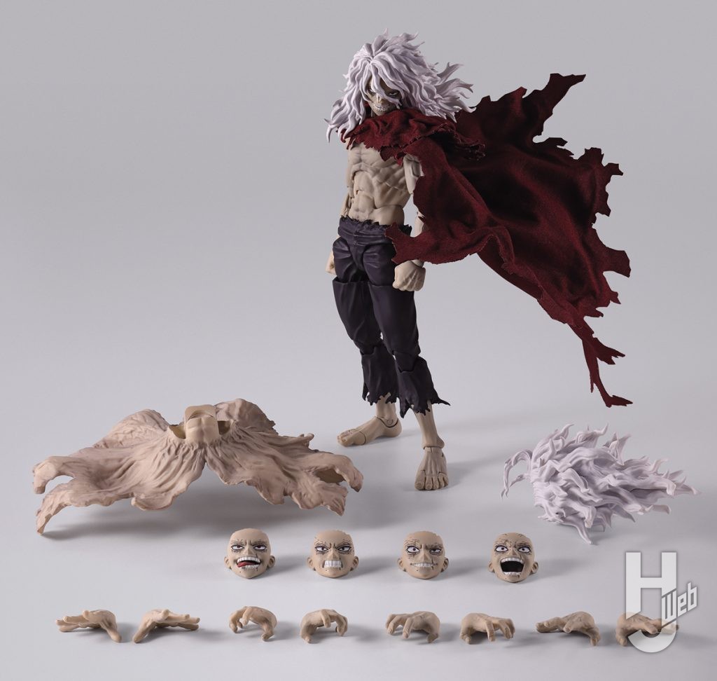 死柄木弔の可動フィギュアのパーツの画像