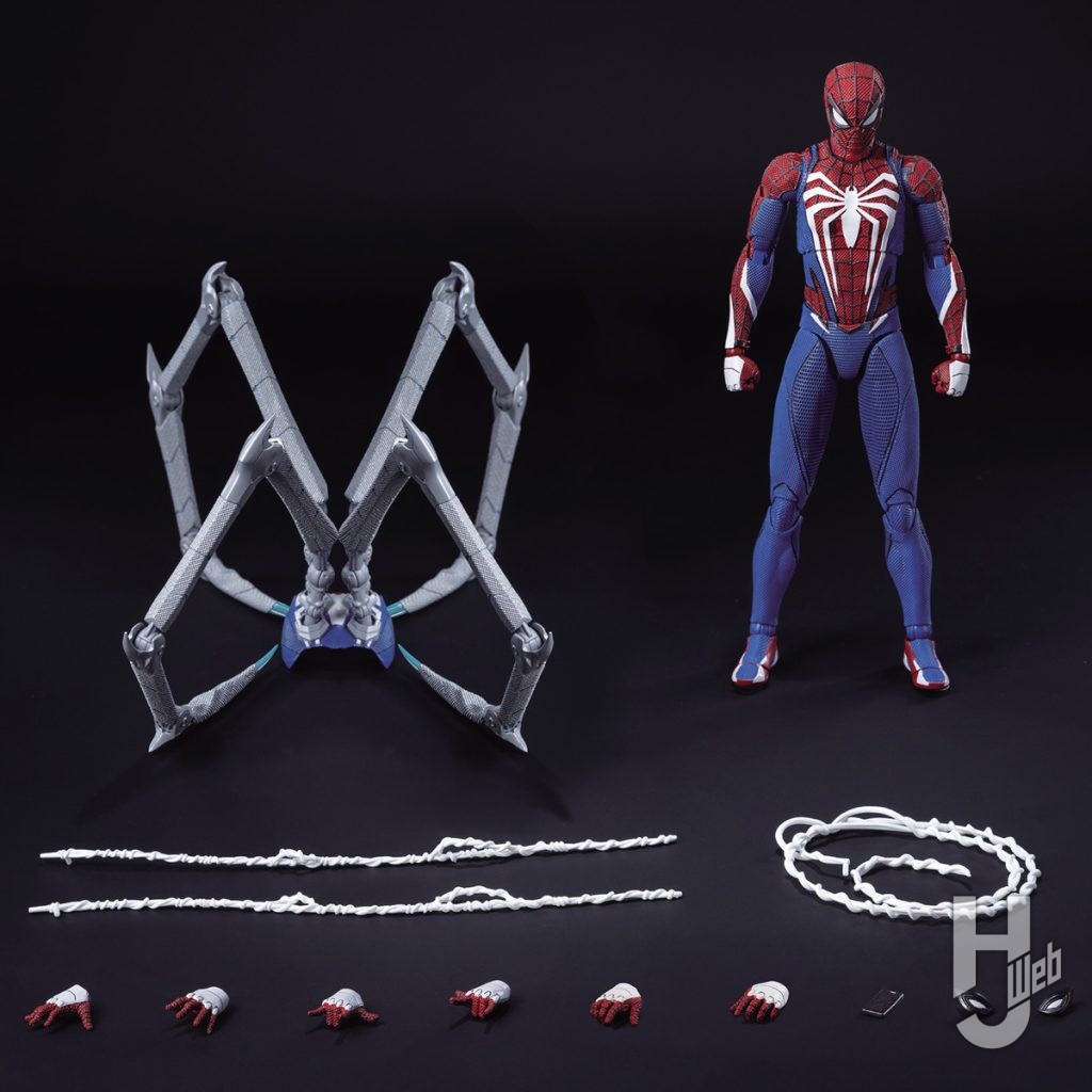 スパイダーマンの可動フィギュアの画像