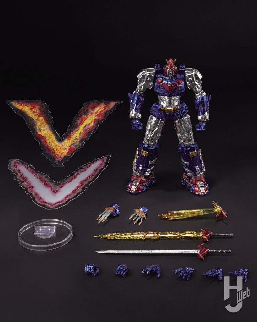 ボルテスVの可動フィギュアのパーツの画像