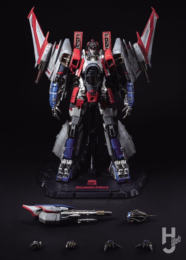 スタースクリームの可動フィギュアのパーツの画像