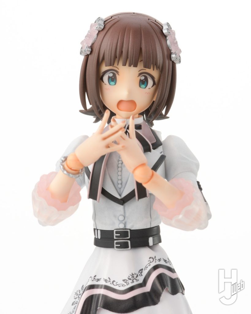 天海春香のプラモデルの表情のアップ画像