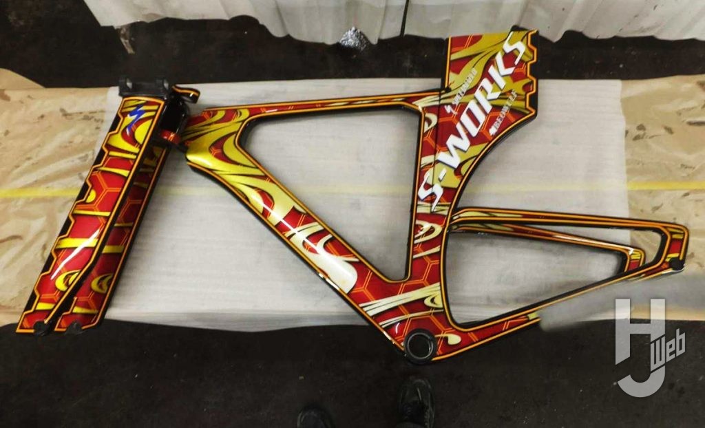 MAX渡辺TTバイクペイントフレーム左側終了re