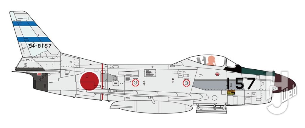 F-86D-セイバードッグ右側面イラスト