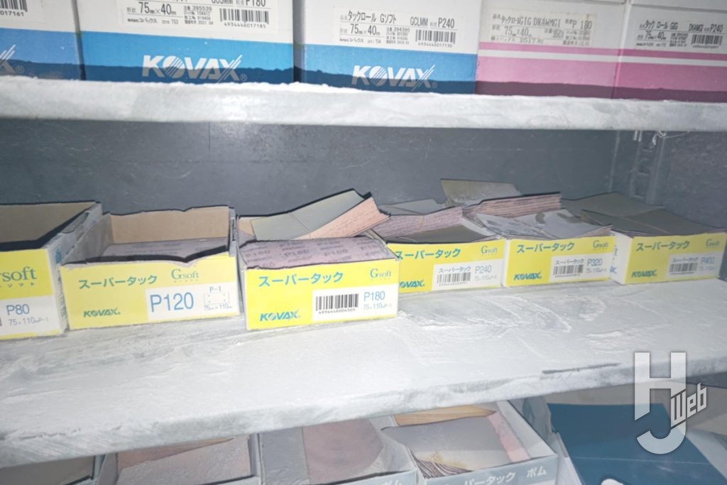 面ファスナー付きサンドペーパーカラー