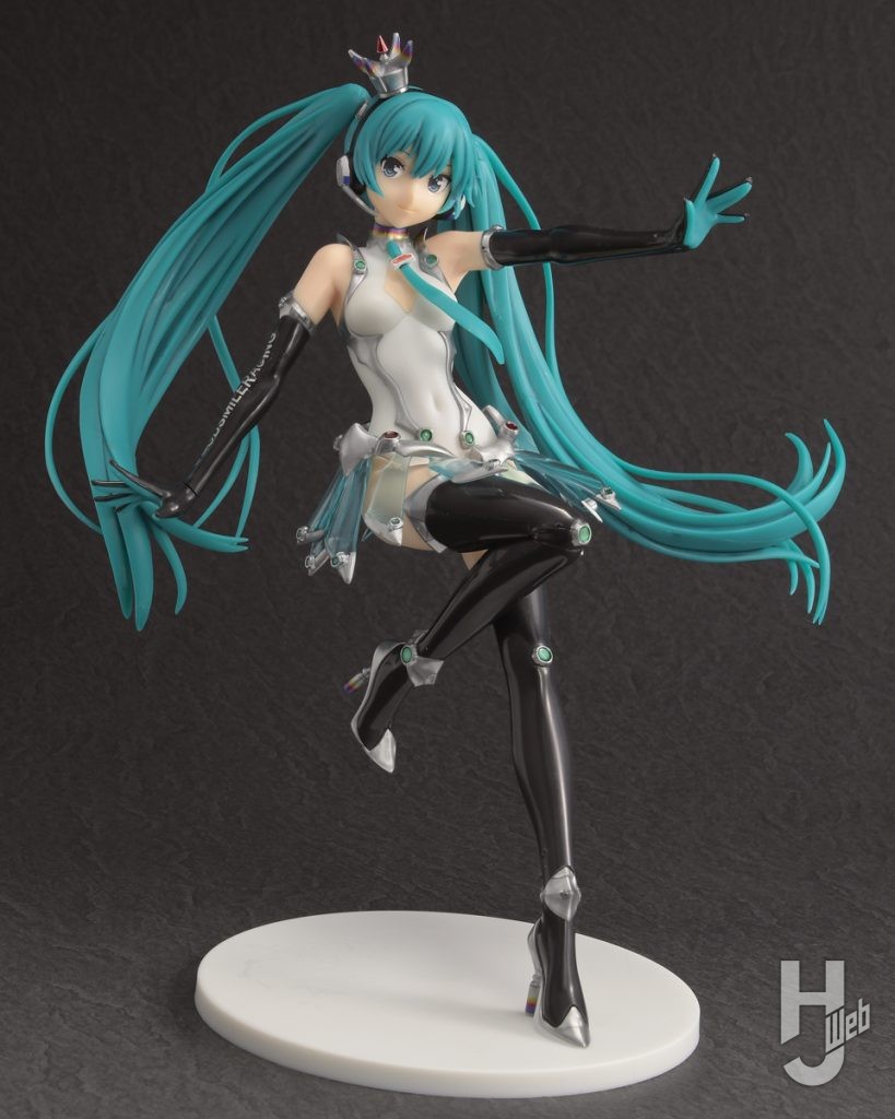 レーシングミクのプラモデルの作例の全体画像