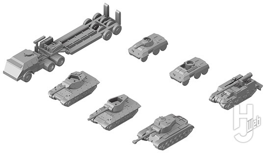 WWII ドイツ軍用車両セット3