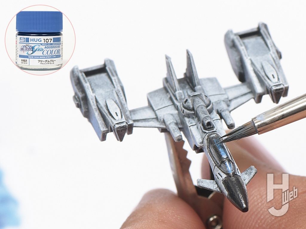 ぷらシバ製作ガンダムアッセンブル「スカイグラスパー」製作途中3