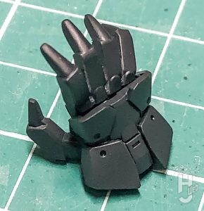 こな製作「GNフラッグ」製作途中ハンドパーツ