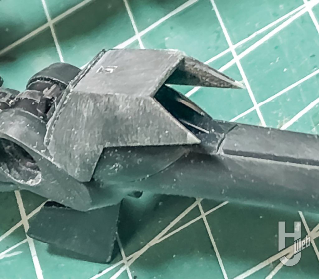 こな製作「GNフラッグ」製作途中ふくらはぎカバー