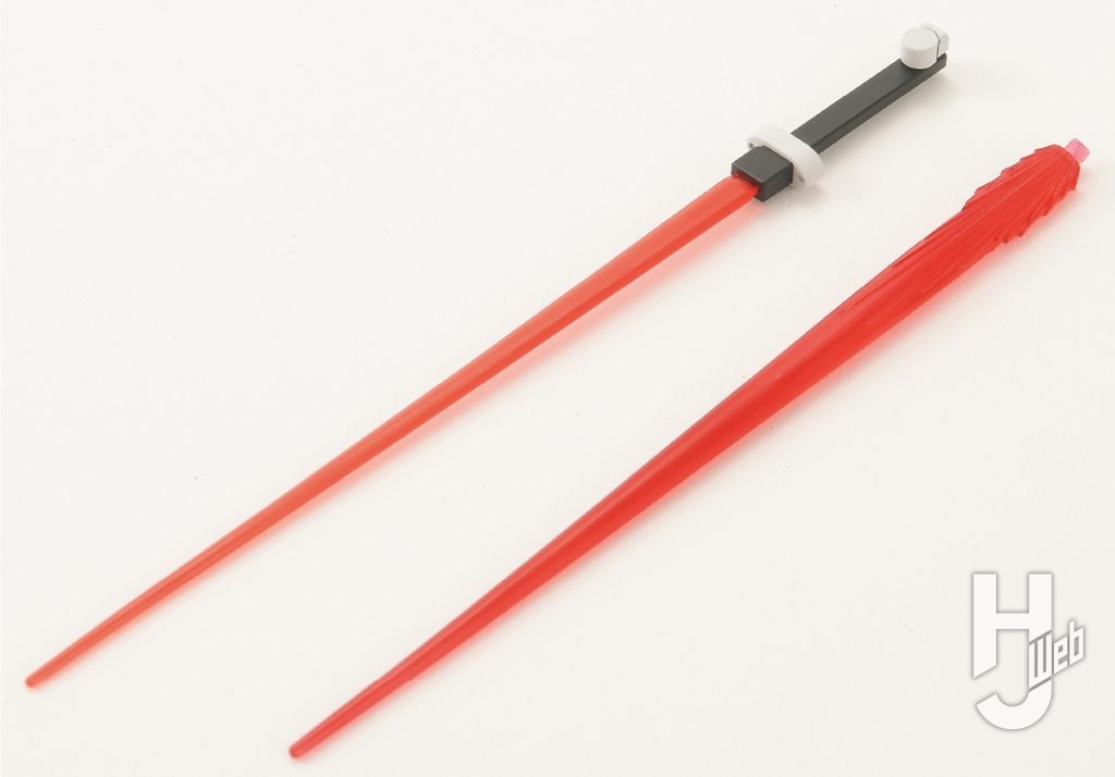 こな製作「GNフラッグ」ビーム刃とプロヴィデンスガンダム付属のビーム刃