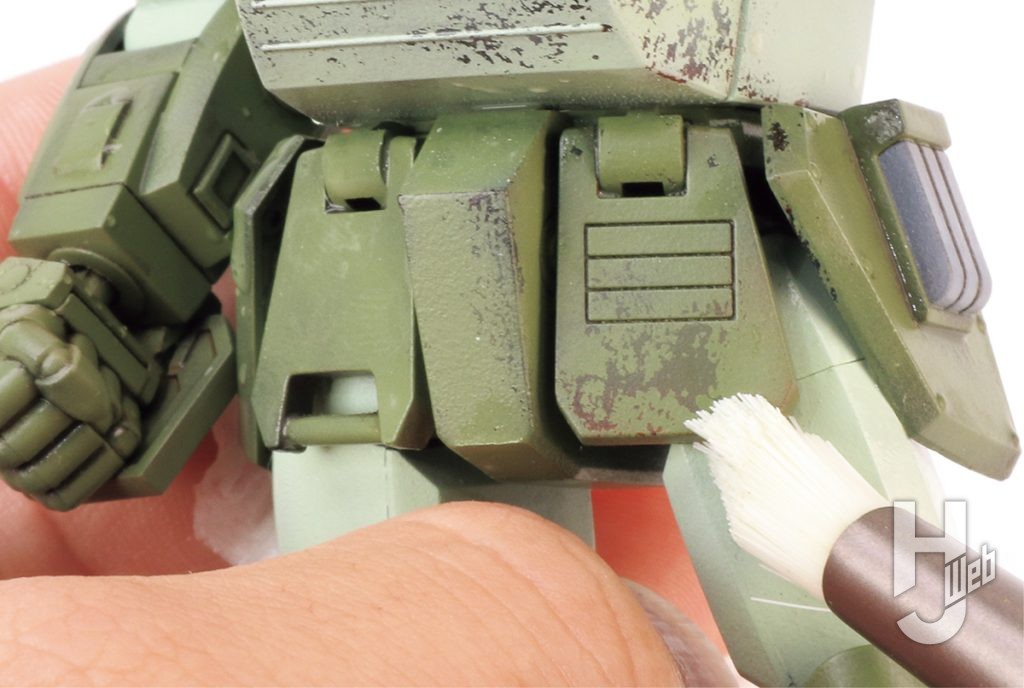 けんたろう製作「HG スコープドッグ」製作途中好みの加減で剥がし