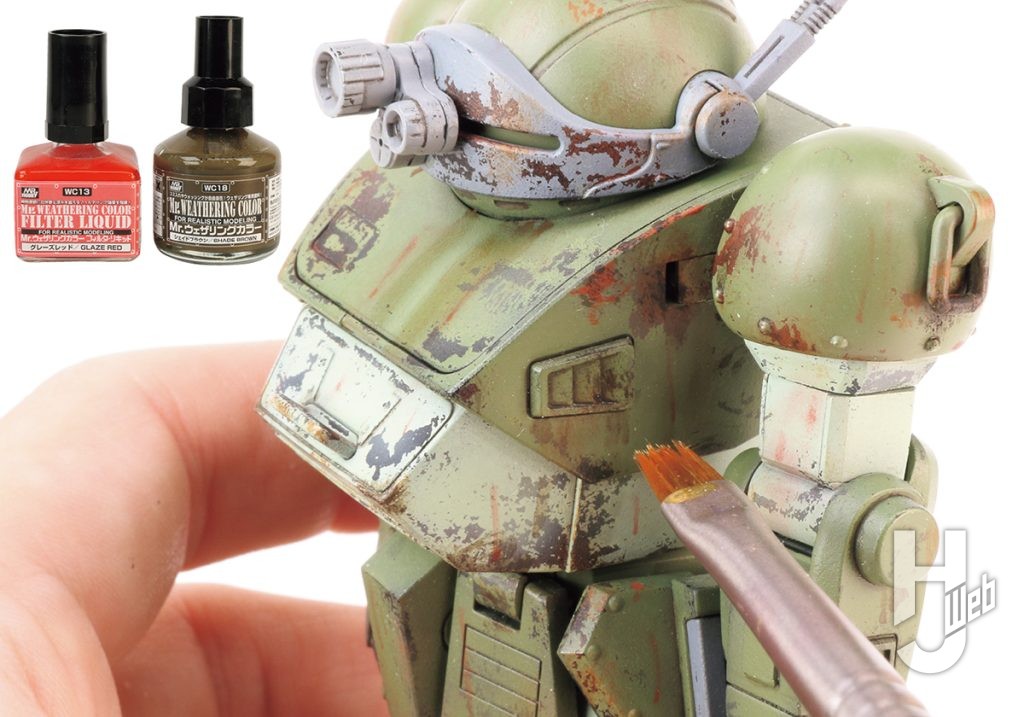 けんたろう製作「HG スコープドッグ」製作途中サビ垂れを追加