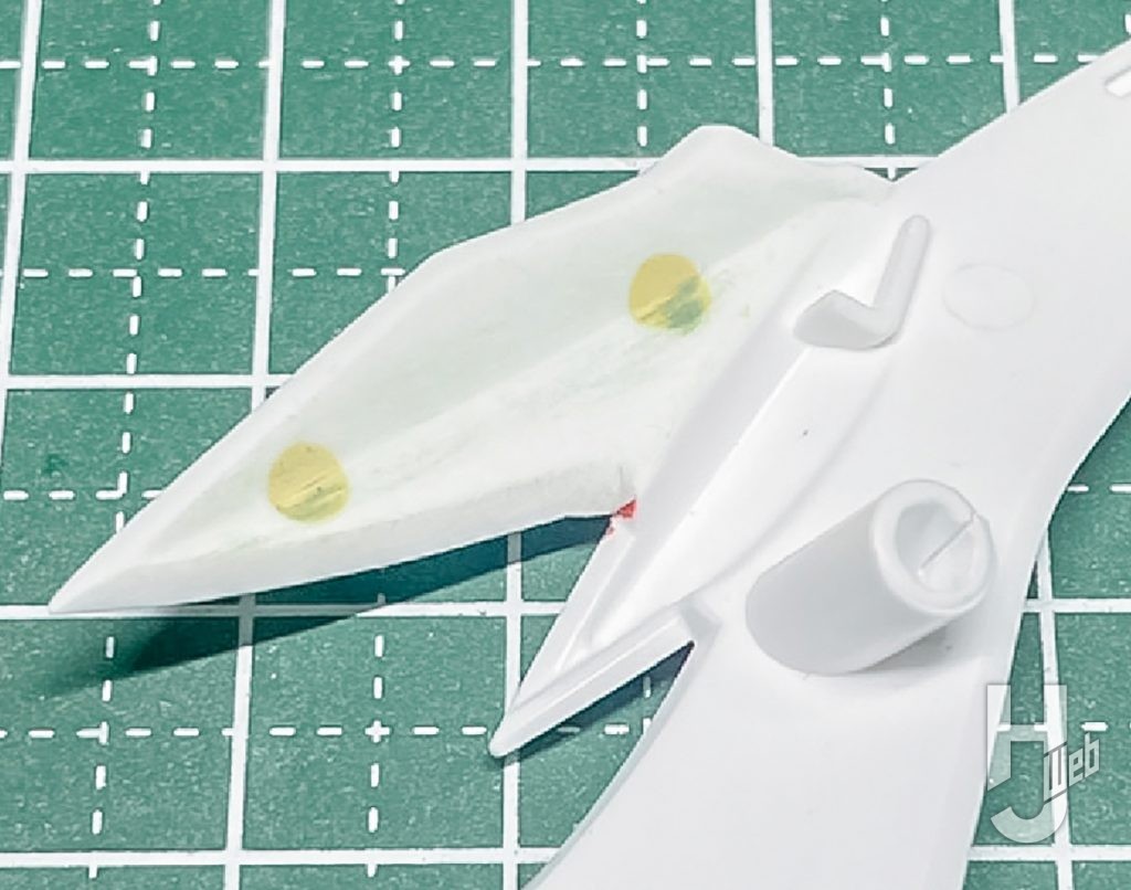 ドーパミン製作「カイゼルファイヤー」製作途中シャープ加工4