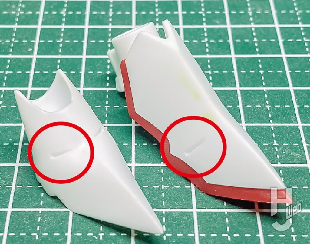 ドーパミン製作「カイゼルファイヤー」製作途中シャープ加工5