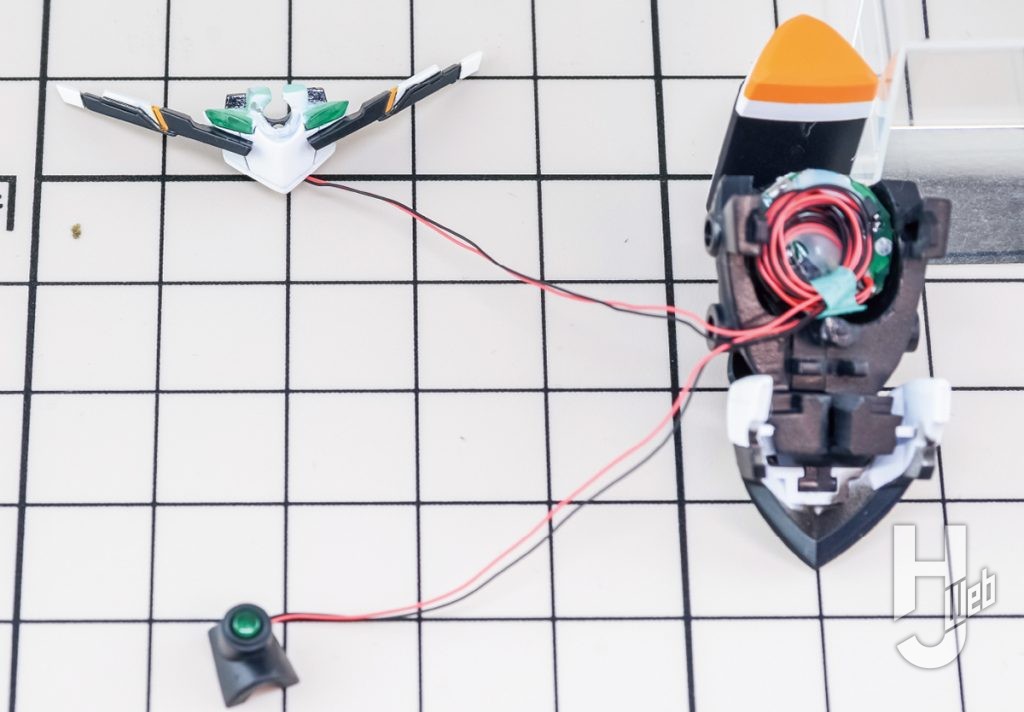 ken16w製作「チェインバー」製作途中LED埋め込み