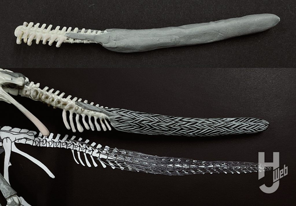 ウラベヒロト製作「ザヴァケファレ」製作途中尾