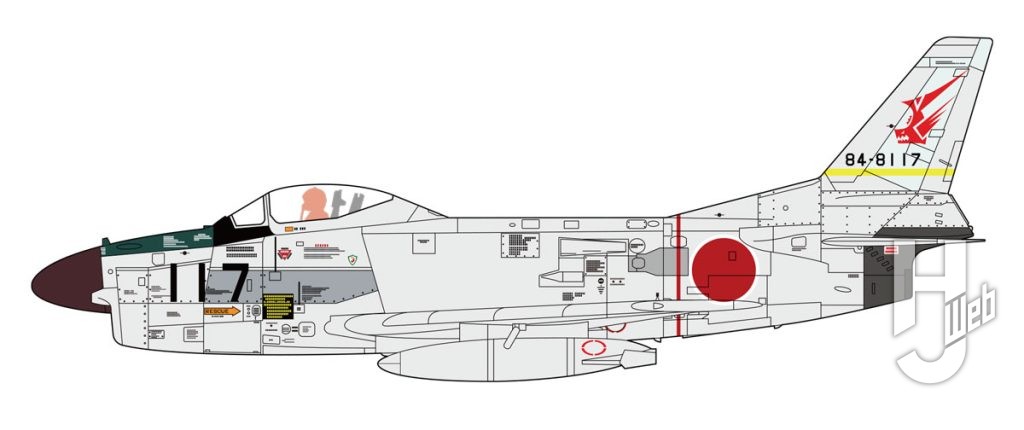 F-86D-セイバードッグ左側面イラスト