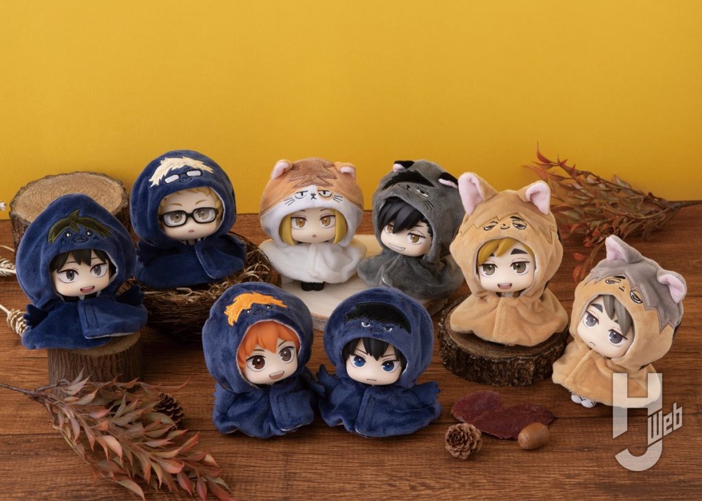 ハイキュ—キャラクターのデフォルメフィギュアの集合画像