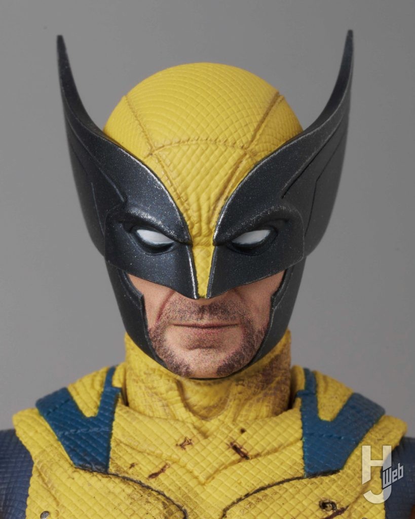 ウルヴァリンの可動フィギュアの表情アップの画像その1
