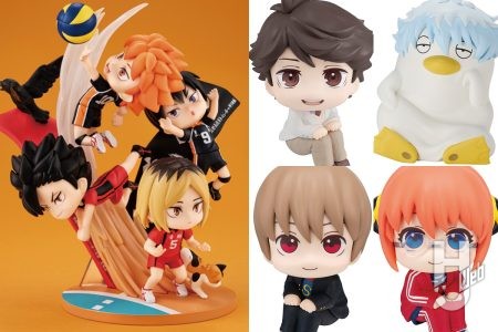 『ハイキュー!!』烏野高校VS音駒高校の試合シーンがデフォルメフィギュアで再現／『銀魂』ギンザベスの“ヅラ”を着脱できる貯金箱が登場